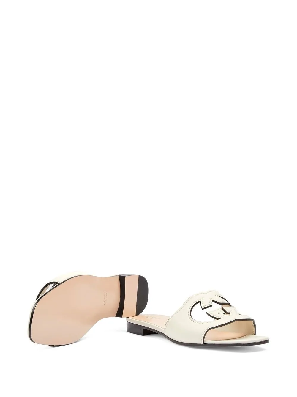 Gucci cut leather sandals