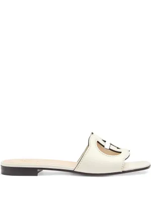 Gucci cut leather sandals