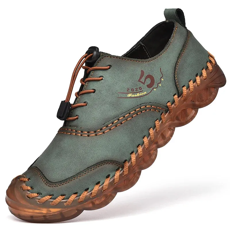 Handmade Leather Casual Luxury Shoes | Breathable Slip-on Sneakers | Moccasins Zapatillas Hombre
