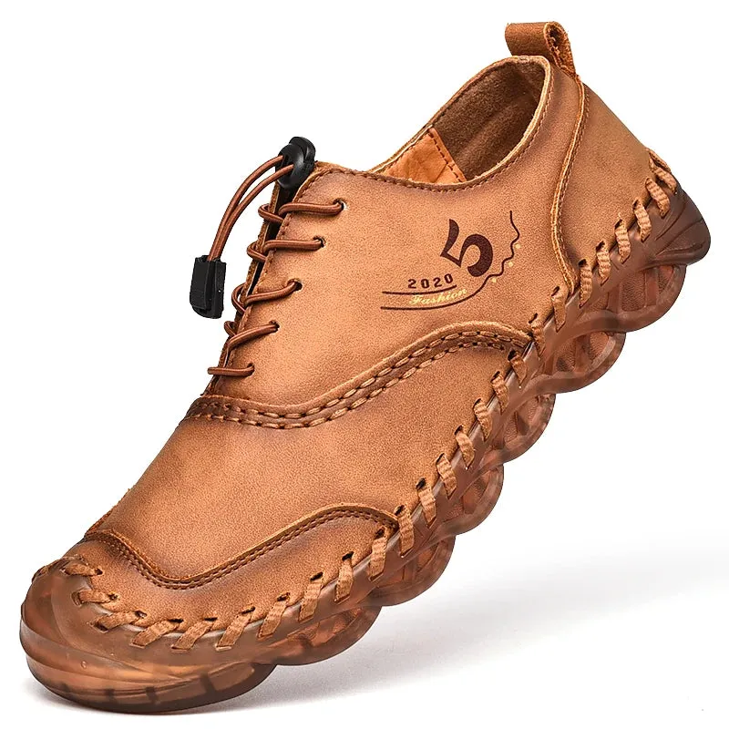 Handmade Leather Casual Luxury Shoes | Breathable Slip-on Sneakers | Moccasins Zapatillas Hombre