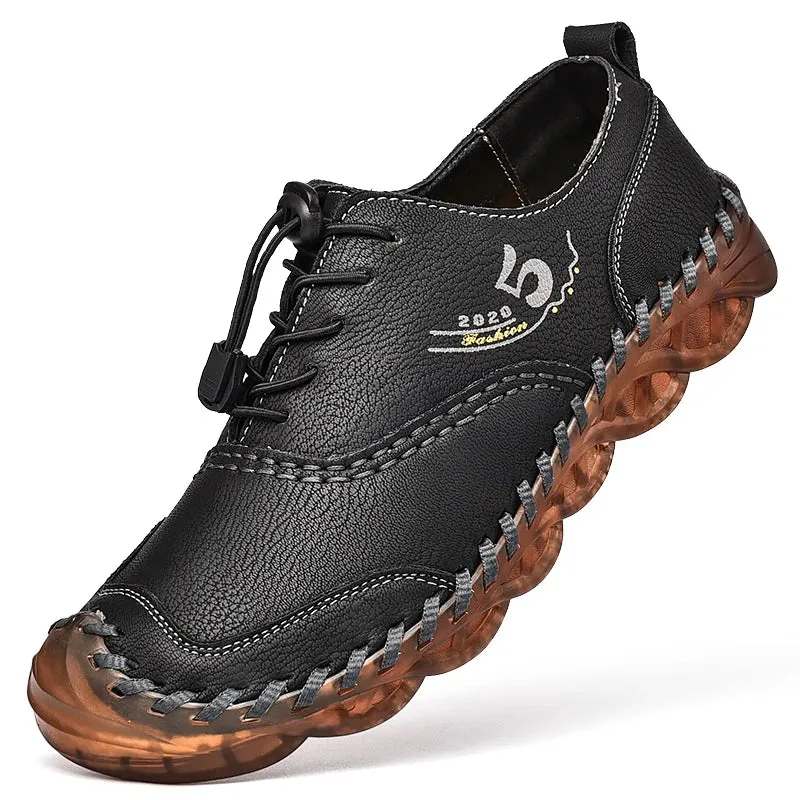 Handmade Leather Casual Luxury Shoes | Breathable Slip-on Sneakers | Moccasins Zapatillas Hombre