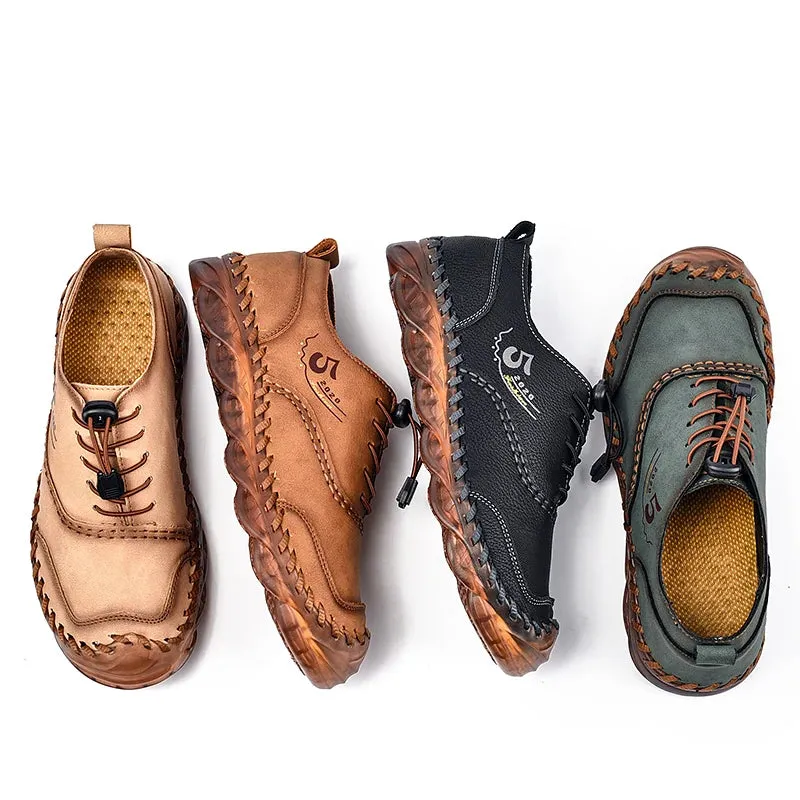 Handmade Leather Casual Luxury Shoes | Breathable Slip-on Sneakers | Moccasins Zapatillas Hombre
