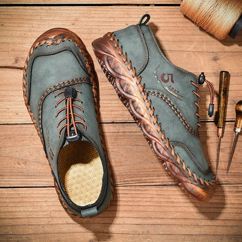 Handmade Leather Casual Luxury Shoes | Breathable Slip-on Sneakers | Moccasins Zapatillas Hombre