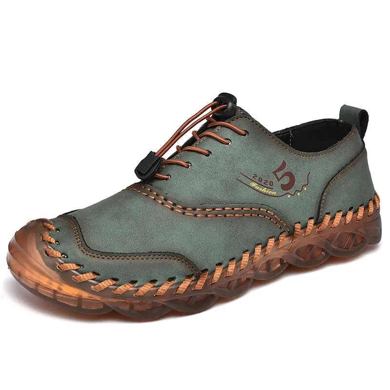Handmade Leather Casual Luxury Shoes | Breathable Slip-on Sneakers | Moccasins Zapatillas Hombre