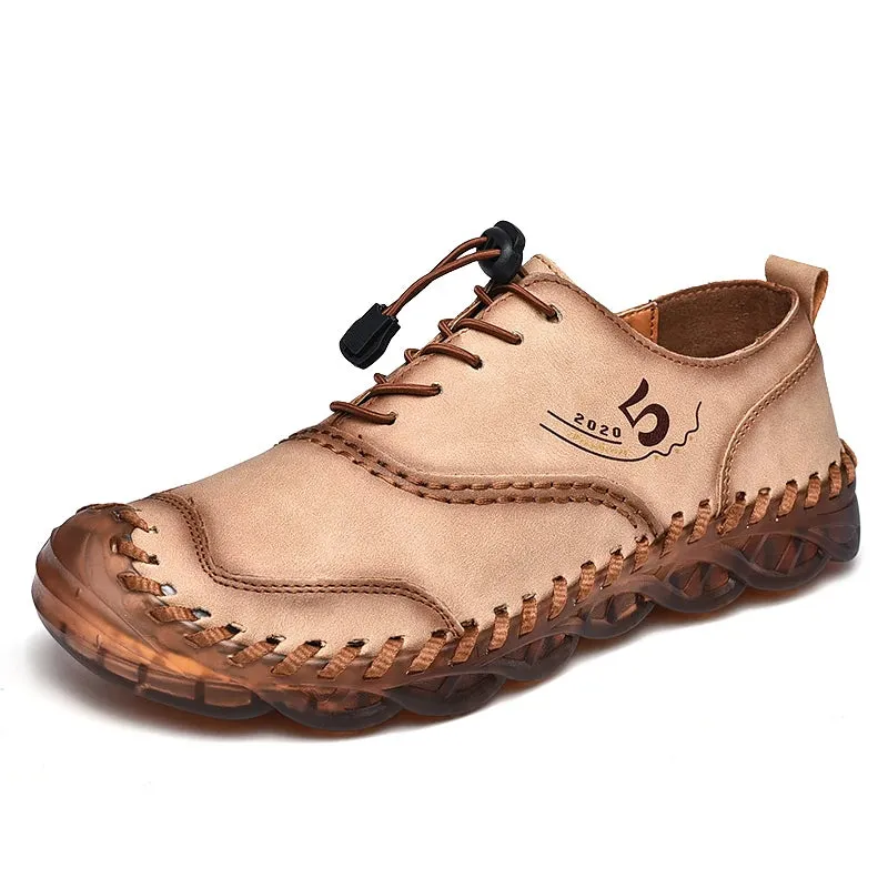 Handmade Leather Casual Luxury Shoes | Breathable Slip-on Sneakers | Moccasins Zapatillas Hombre