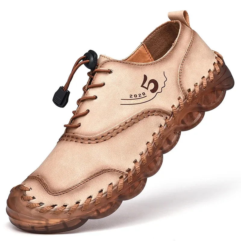 Handmade Leather Casual Luxury Shoes | Breathable Slip-on Sneakers | Moccasins Zapatillas Hombre