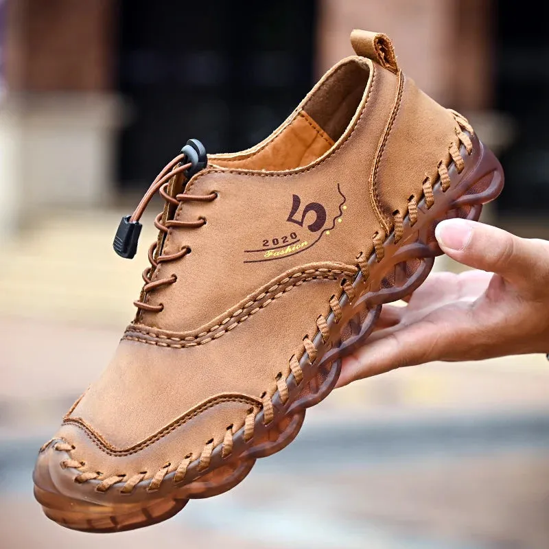 Handmade Leather Casual Luxury Shoes | Breathable Slip-on Sneakers | Moccasins Zapatillas Hombre