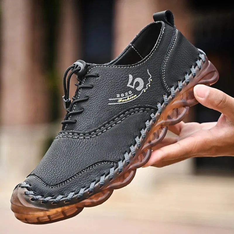 Handmade Leather Casual Luxury Shoes | Breathable Slip-on Sneakers | Moccasins Zapatillas Hombre