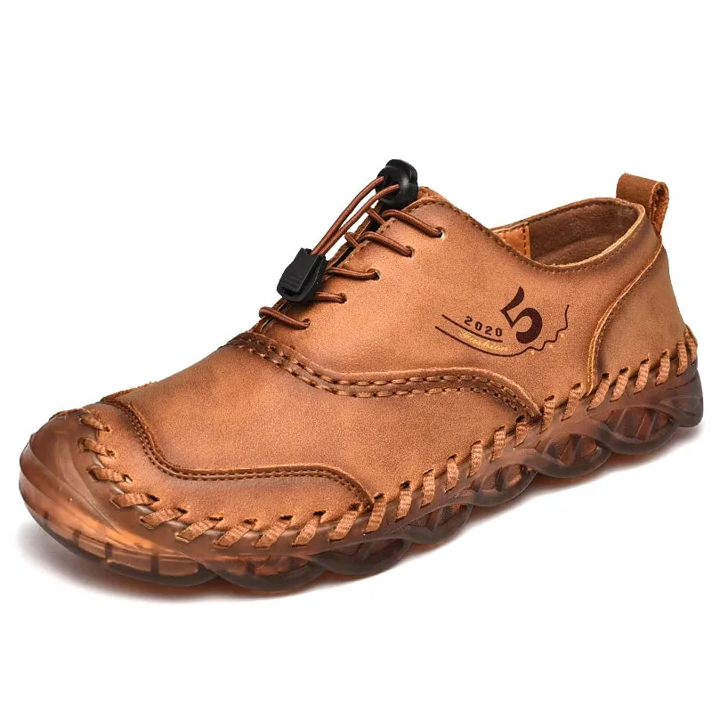 Handmade Leather Casual Luxury Shoes | Breathable Slip-on Sneakers | Moccasins Zapatillas Hombre