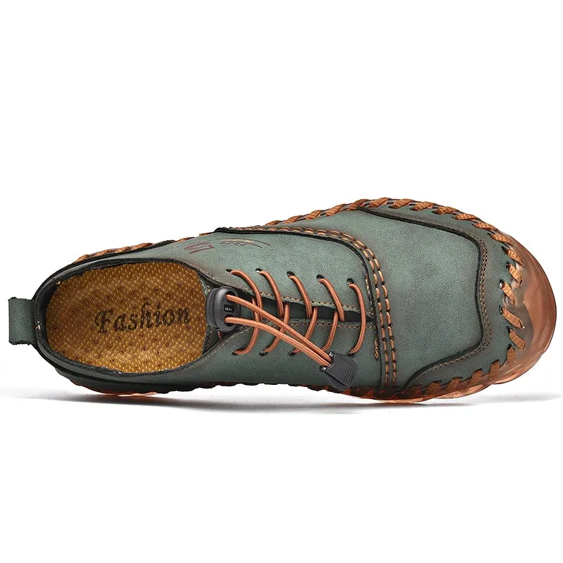 Handmade Leather Casual Luxury Shoes | Breathable Slip-on Sneakers | Moccasins Zapatillas Hombre