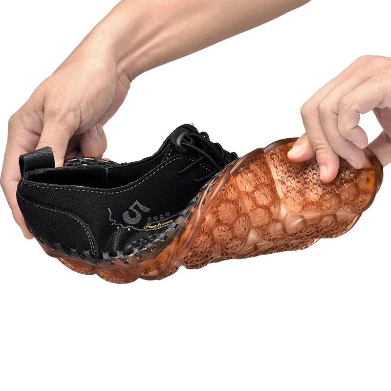 Handmade Leather Casual Luxury Shoes | Breathable Slip-on Sneakers | Moccasins Zapatillas Hombre