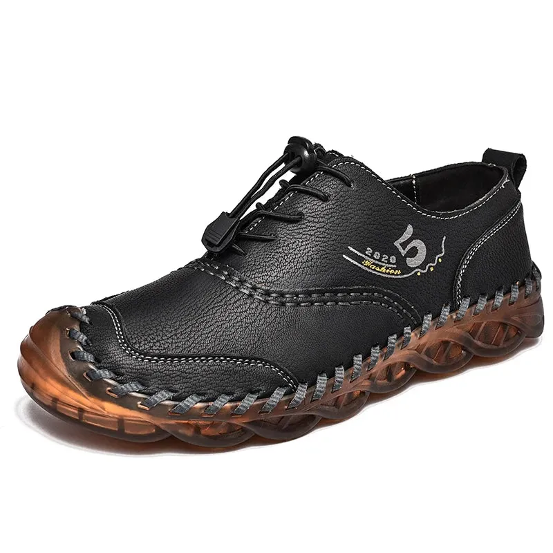 Handmade Leather Casual Luxury Shoes | Breathable Slip-on Sneakers | Moccasins Zapatillas Hombre