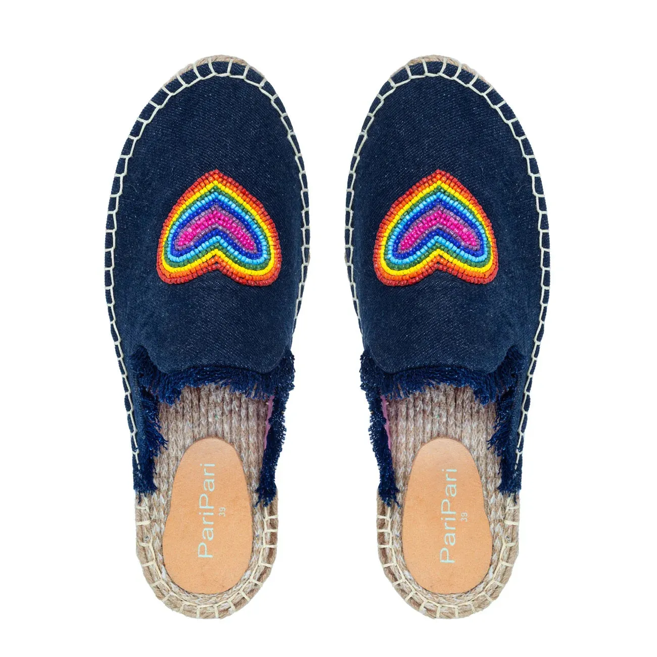 HeartBeat Espadrilles Dark denim Platforms