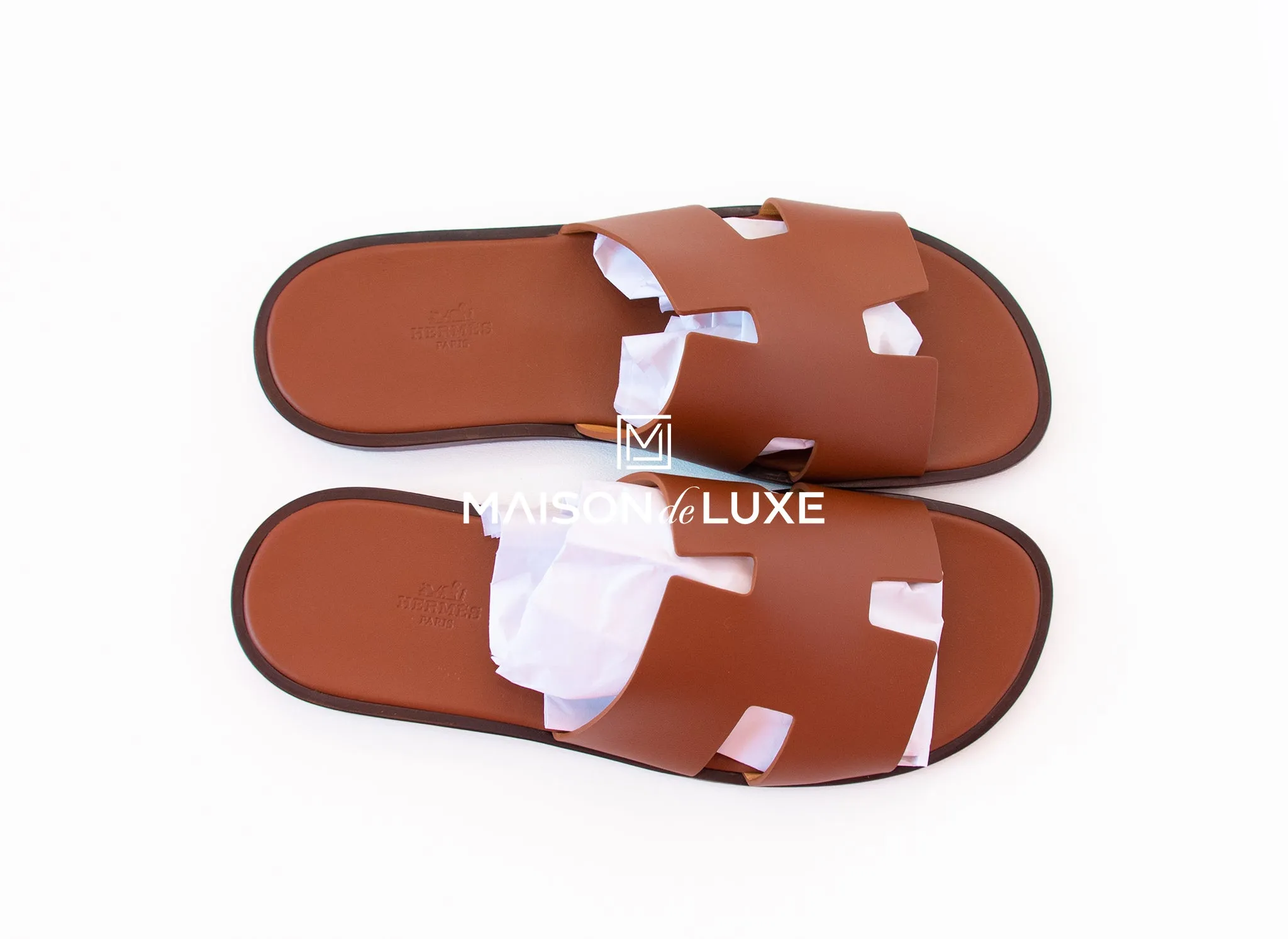 Hermes Men's Gold Izmir Sandal 44 Shoes