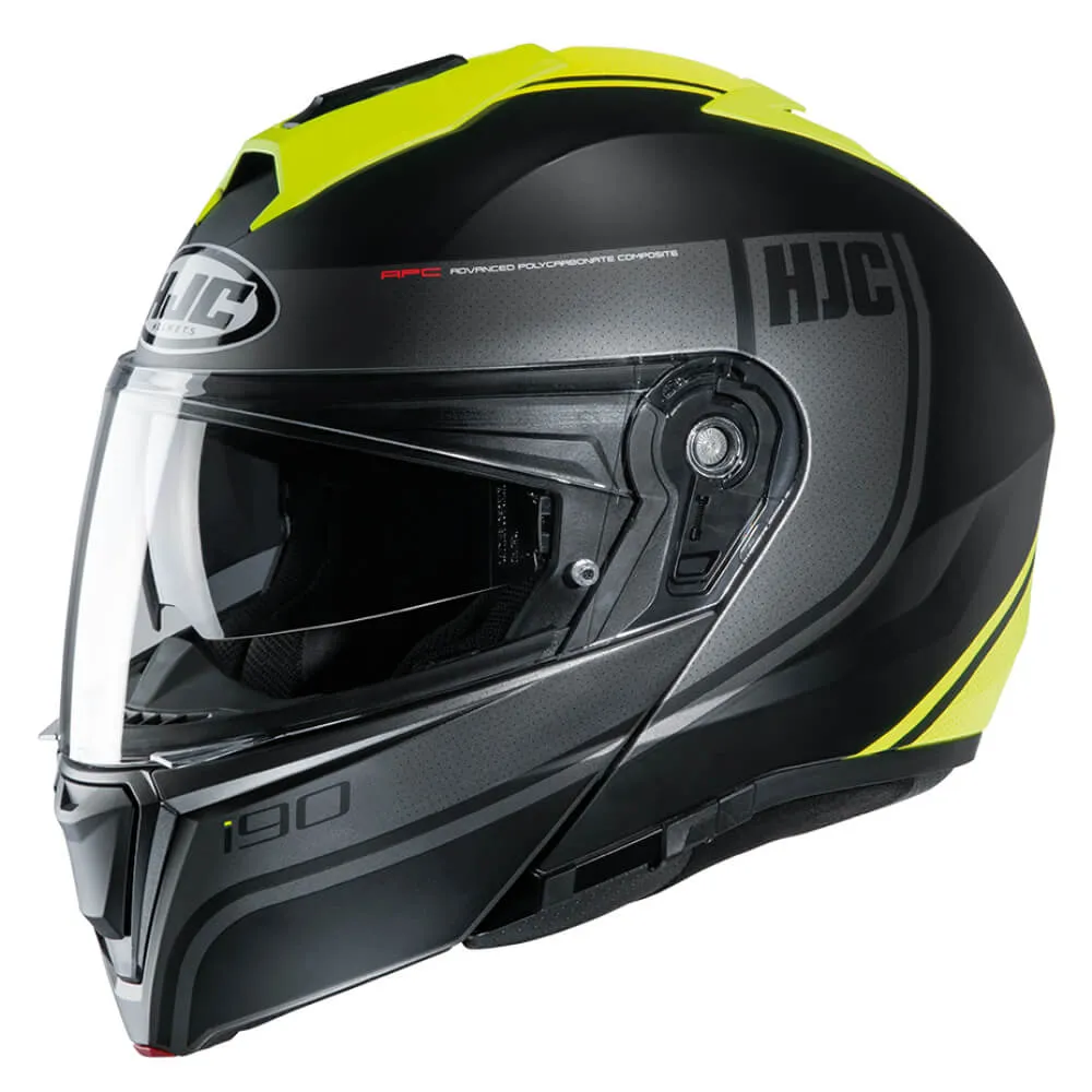 HJC I90 Davan Flip Up Helmet Yellow