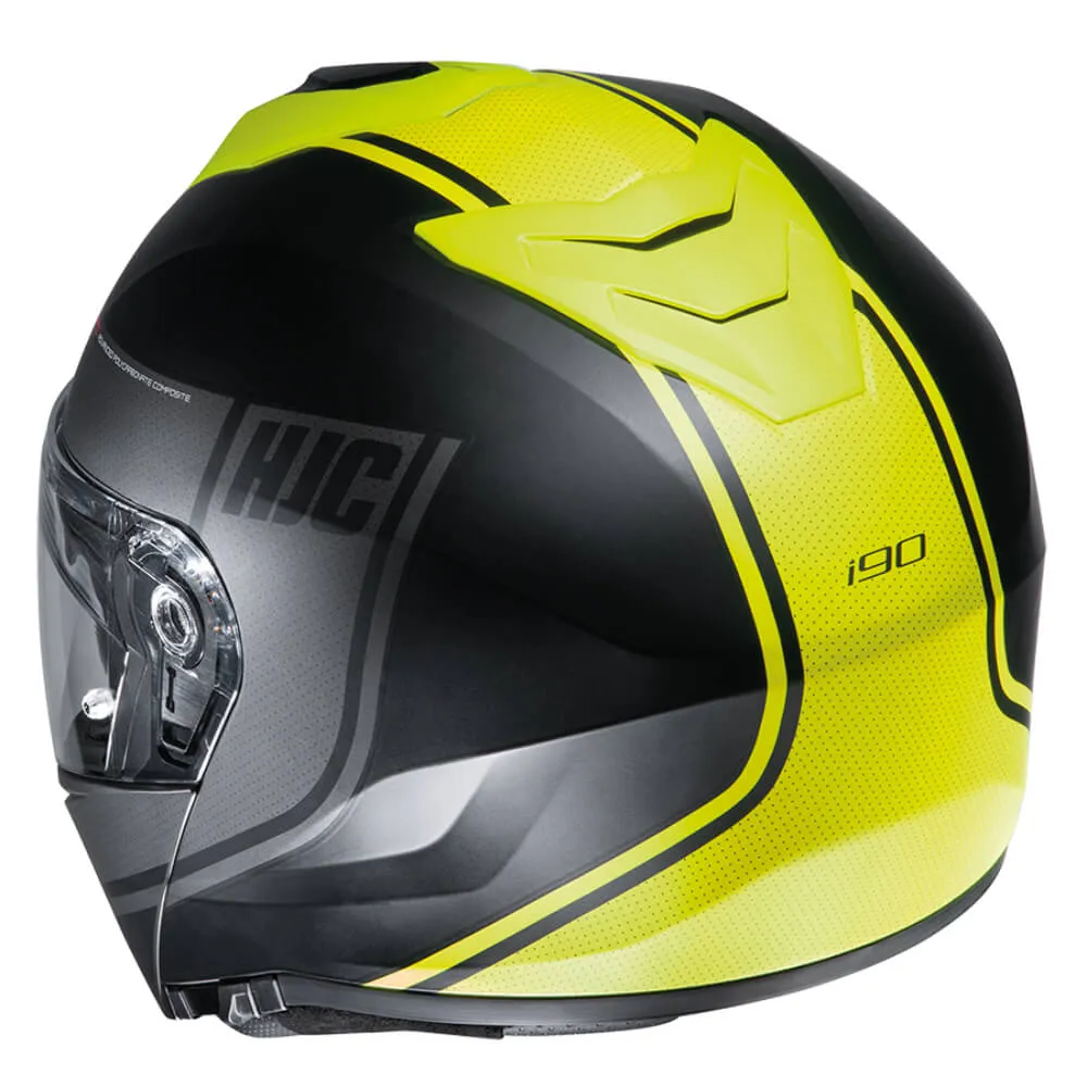 HJC I90 Davan Flip Up Helmet Yellow