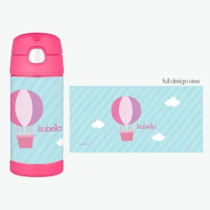Hot Air Balloon Personalized Thermos Bottle