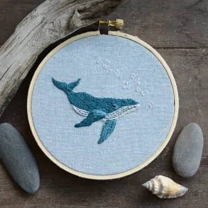 Humpback Whale Embroidery Pattern