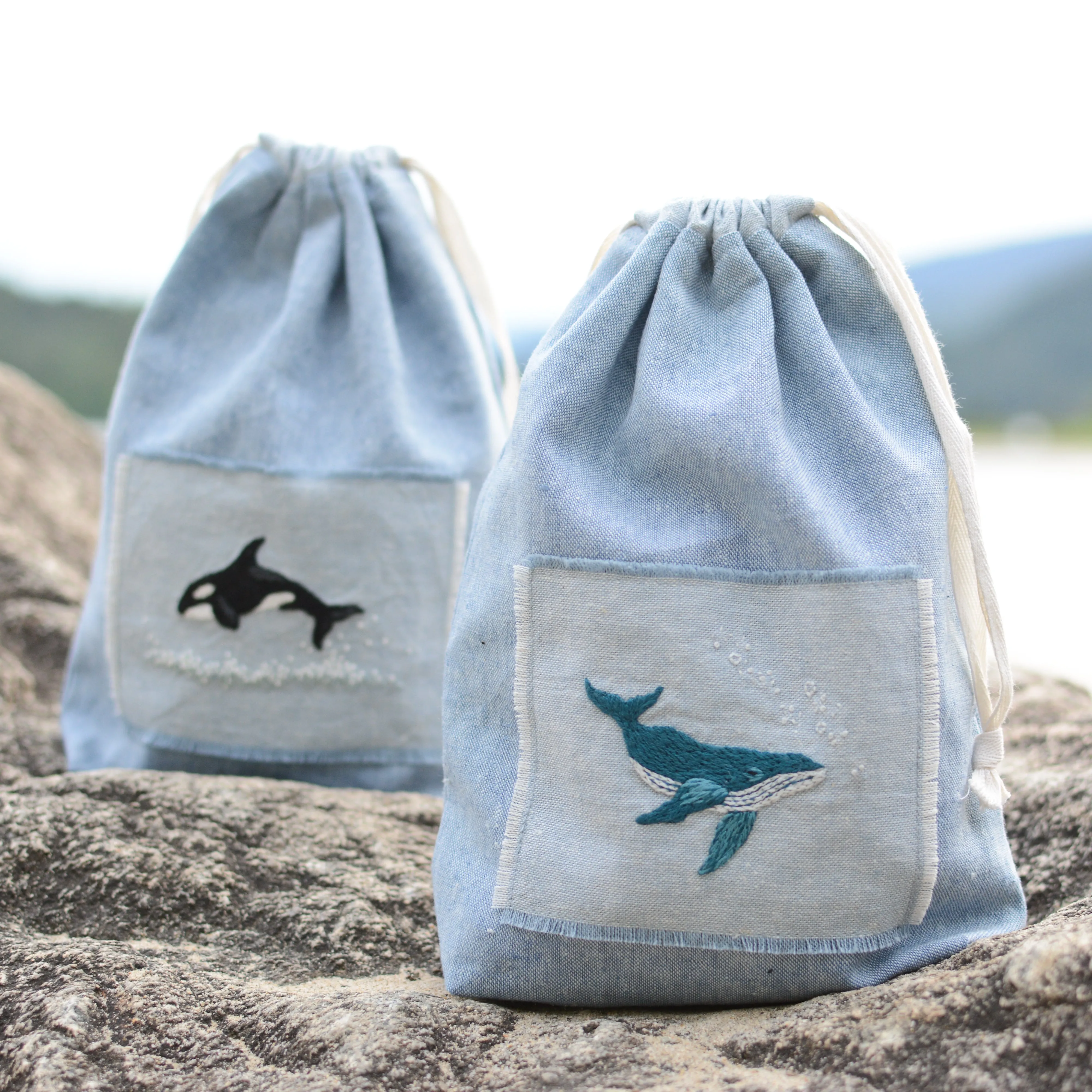 Humpback Whale Embroidery Pattern