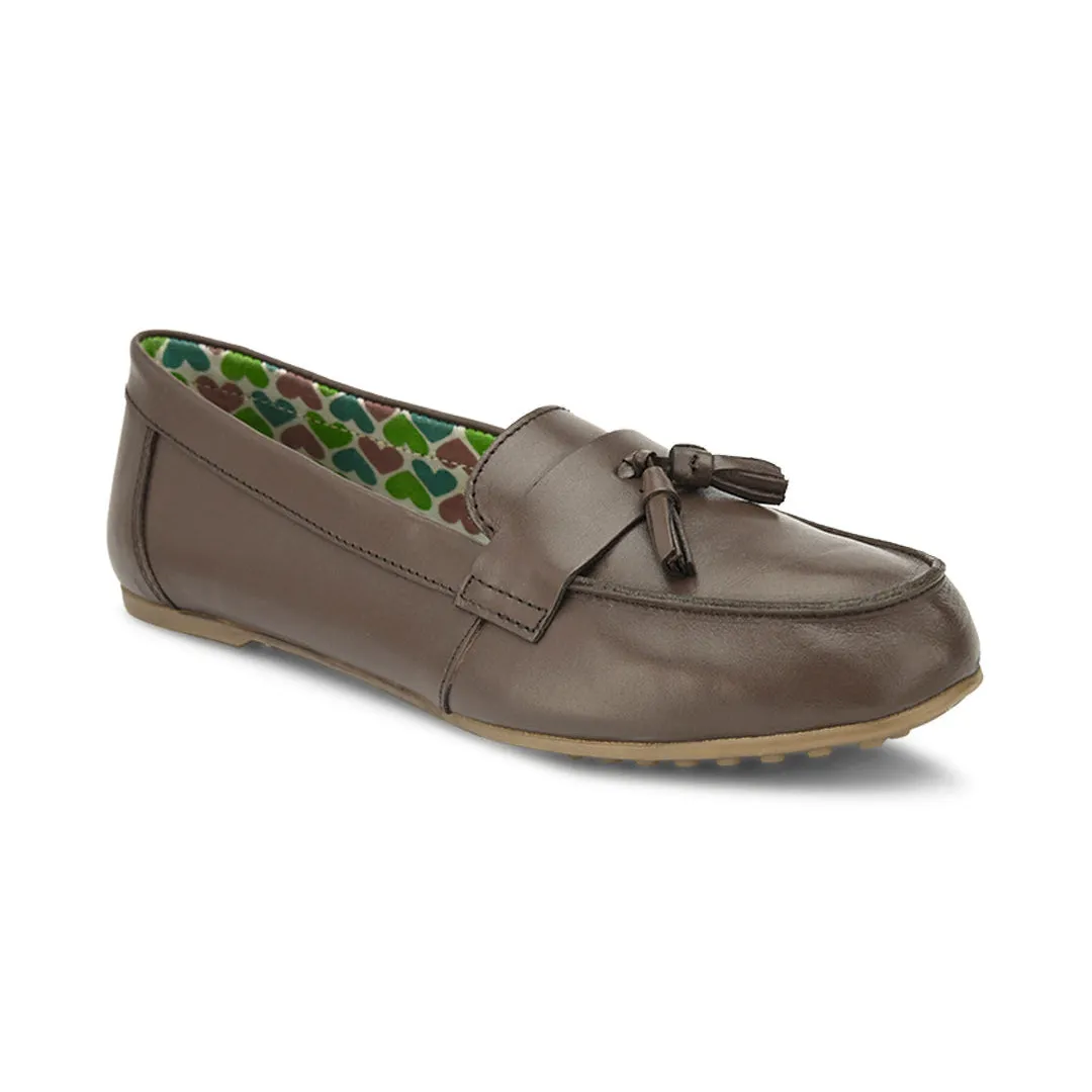 Hydes N Hues Brown Moccasins For Women