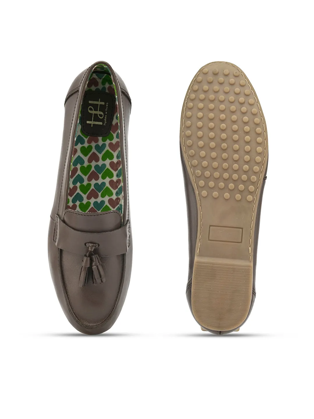 Hydes N Hues Brown Moccasins For Women