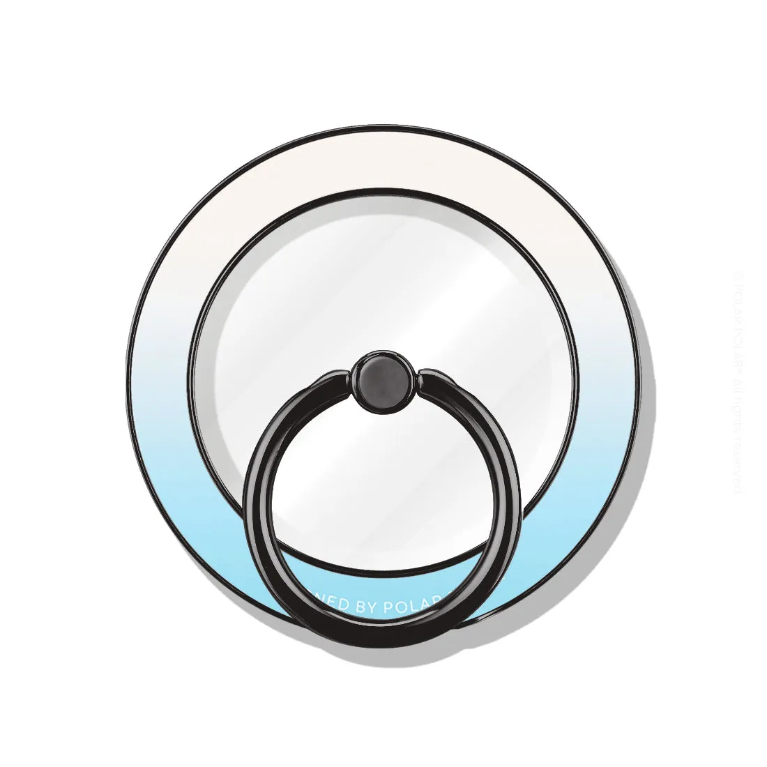 Iceberg Pastel - Black MagSafe Phone Grip and Ring Holder Stand