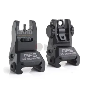 IMI Defense AFS Aluminum Flip Up Sight Set - BK