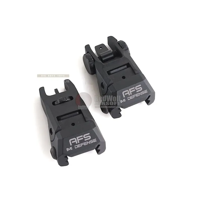 IMI Defense AFS Aluminum Flip Up Sight Set - BK