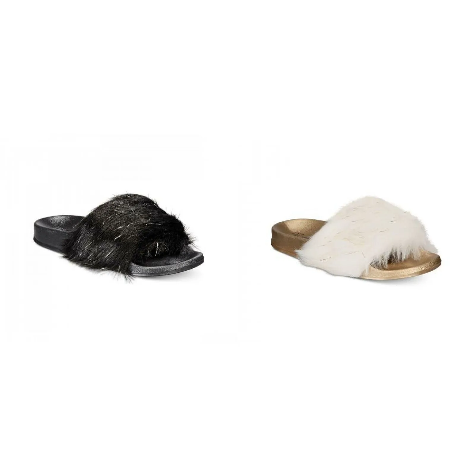 INC International Concepts Women's Faux-Fur Slide Slippers