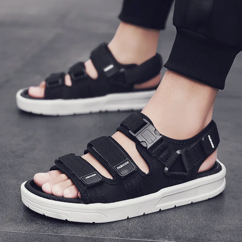 INSTOCK- Men's summer new rubber thick-soled slippers