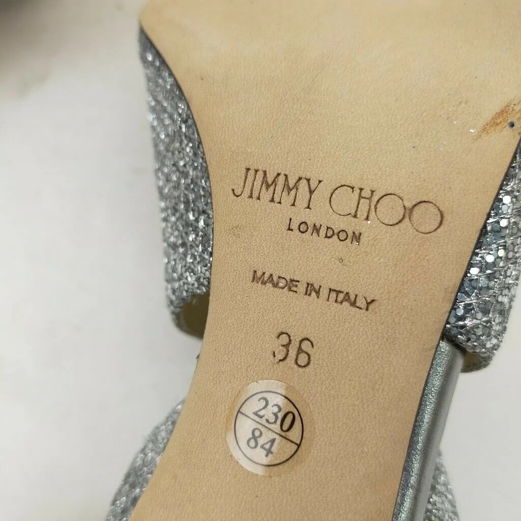 Jimmy Choo Sandals Women Silver Leather