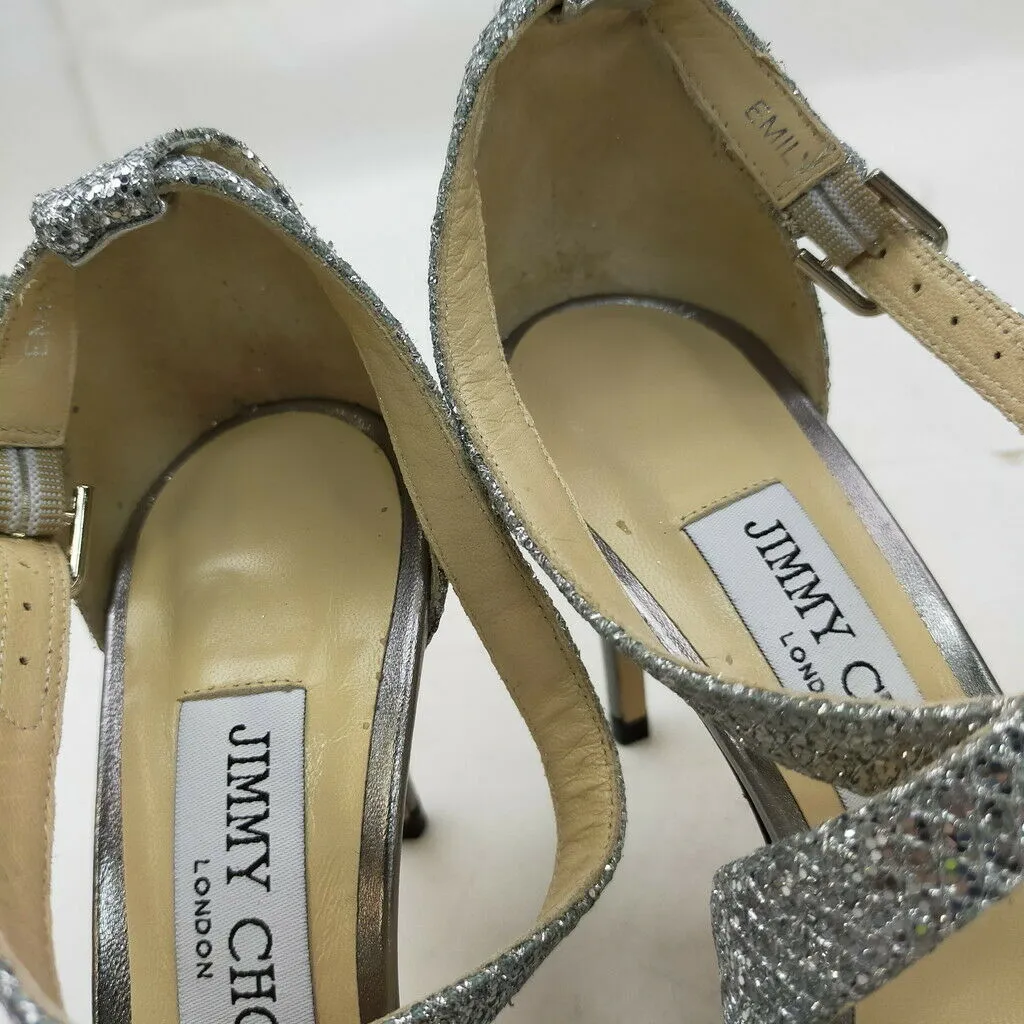 Jimmy Choo Sandals Women Silver Leather