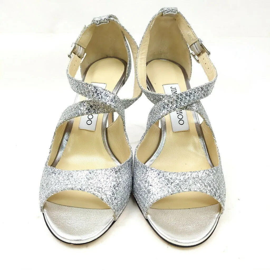 Jimmy Choo Sandals Women Silver Leather