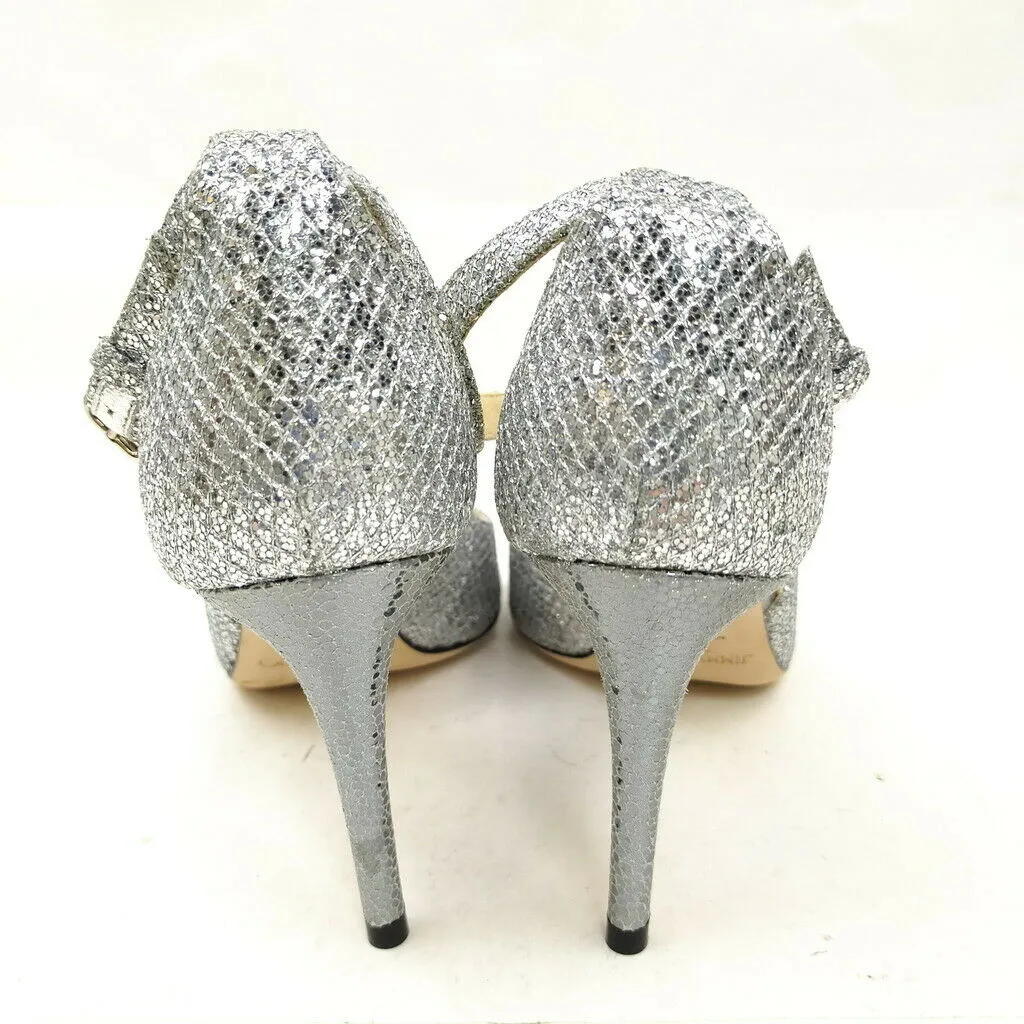 Jimmy Choo Sandals Women Silver Leather