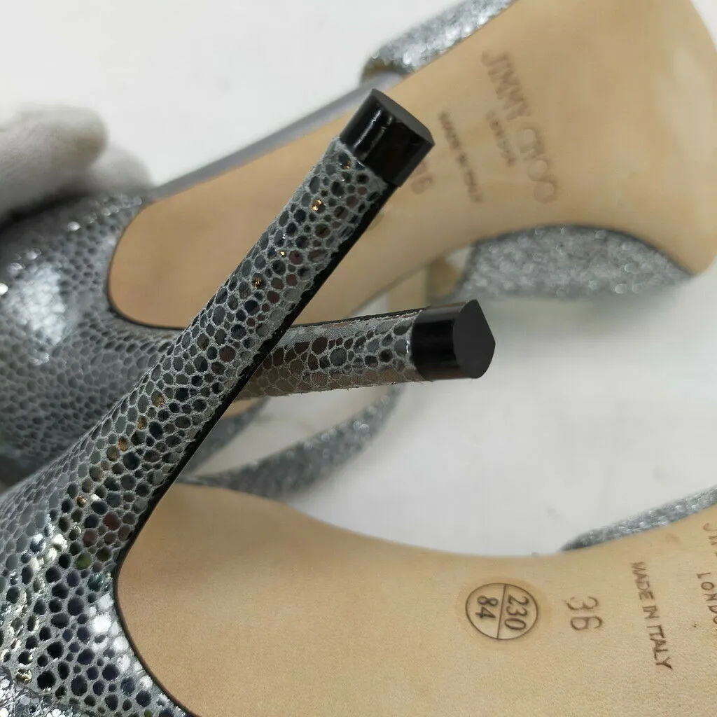 Jimmy Choo Sandals Women Silver Leather