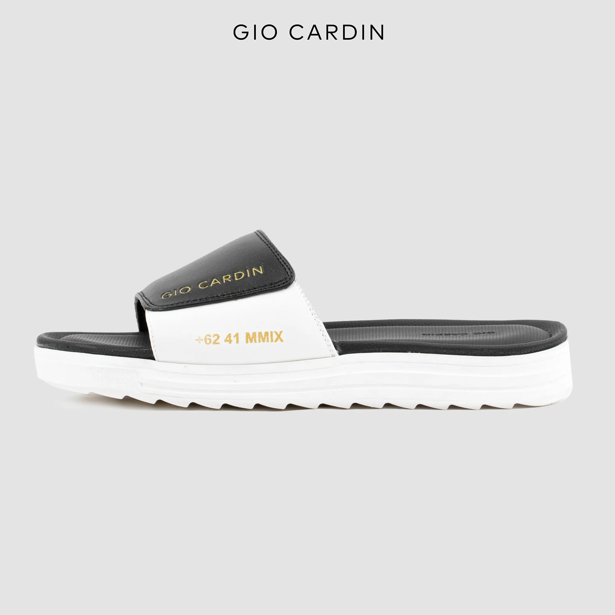 JUDE SLIDES | BLACK / WHITE / WHITE | UNISEX