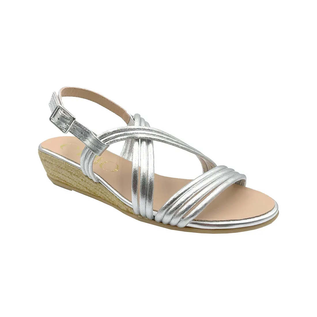 KENAI Silver espadrilles