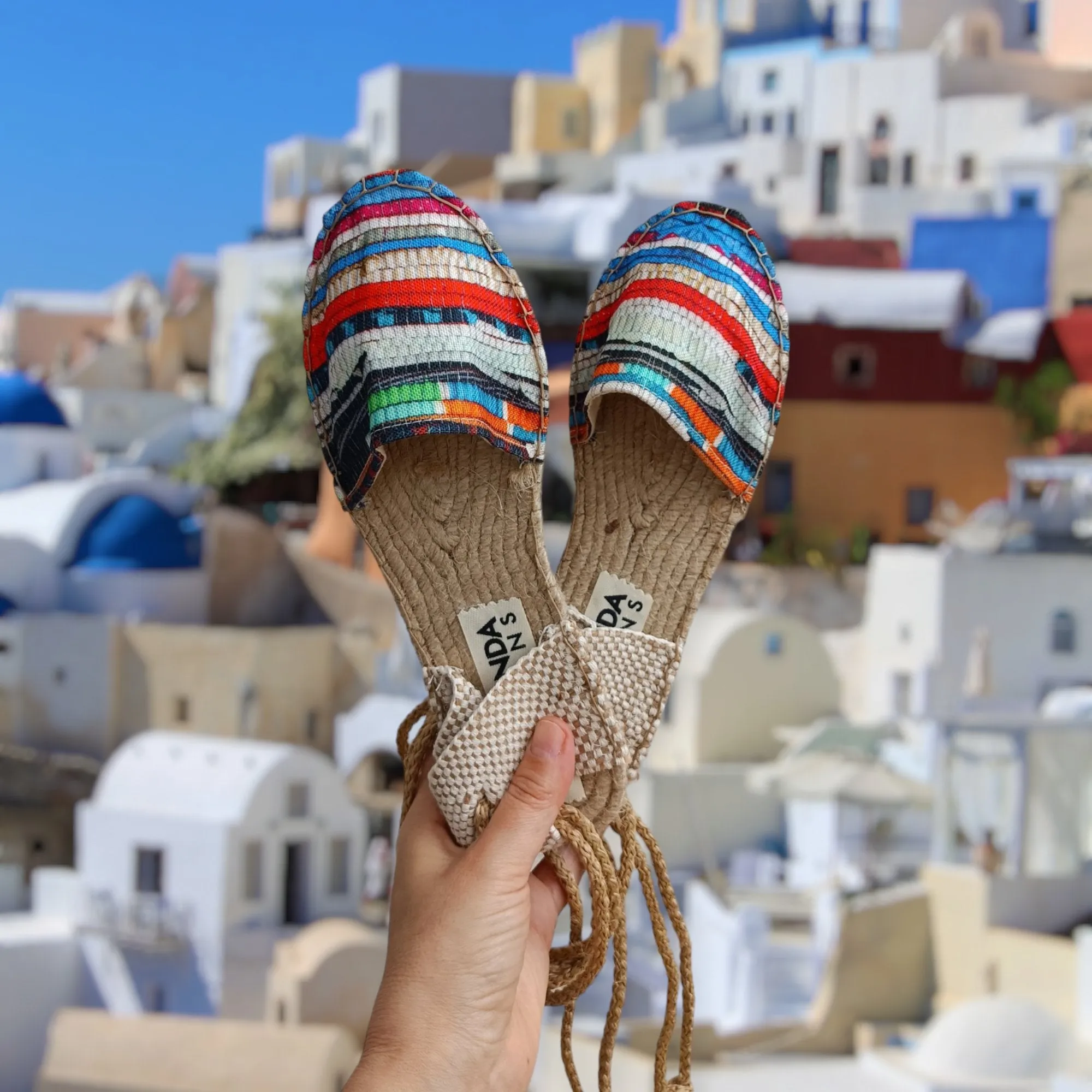 Kilim Print Colorful Espadrilles