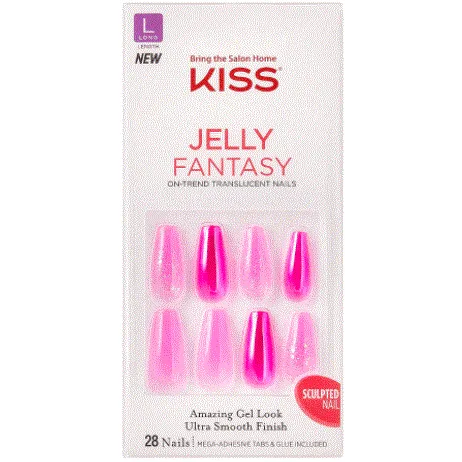 KISS Jelly Fantasy Nails Be Jelly 28 Nails -KGF J02