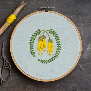 Kōwhai Embroidery Pattern