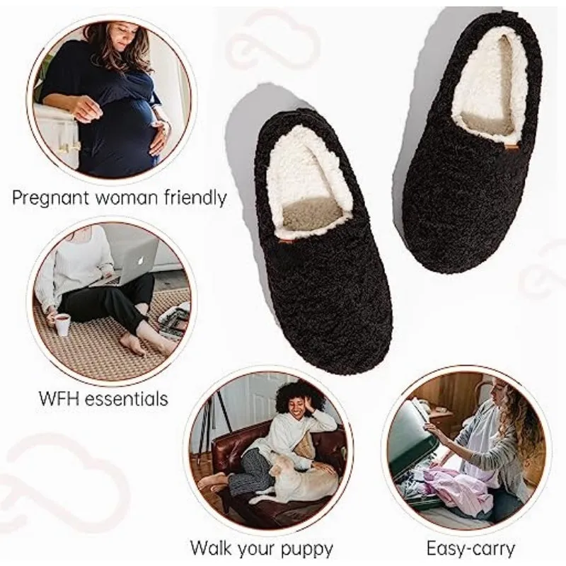 Lightweight Slipon Fuzzy Slippers