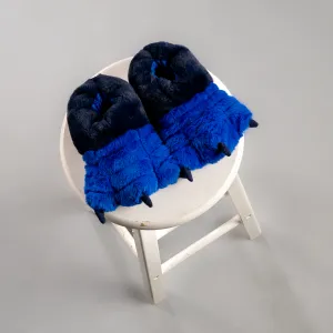 Lulabay baby boys monster faux fur slippers