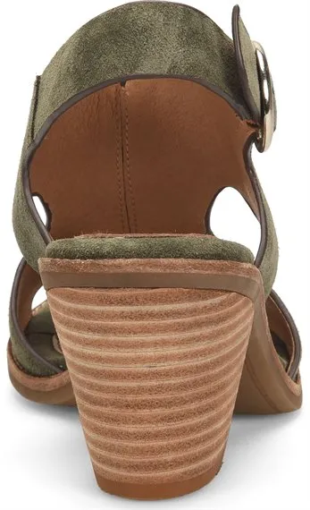 Maben suede slingback heel sandals in army green