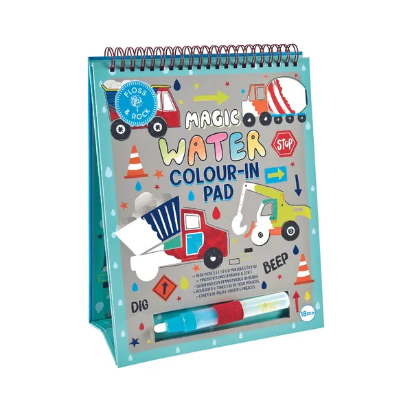 Magic Colour Changing Water Flip Pad Easel and Pen - Construction