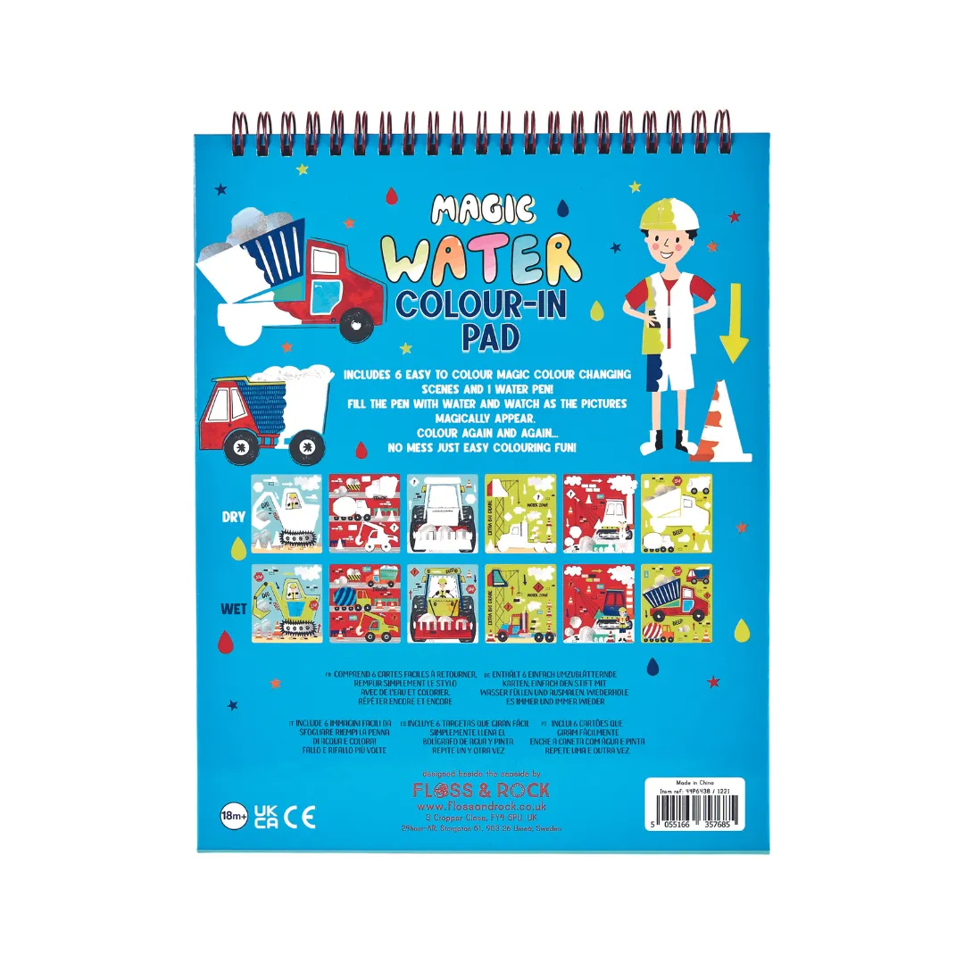 Magic Colour Changing Water Flip Pad Easel and Pen - Construction