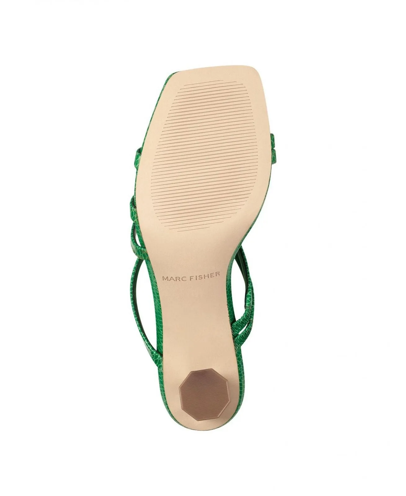 Marc Fisher Women's Kristin Heels Sandals Shoes MFKRISTIN Green Snake 9M