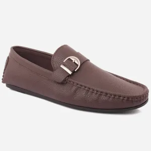 Men "SEAN" Classic Buckle Rubber Sole Moccasins