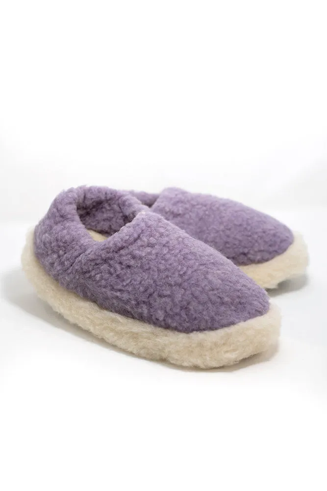 Men's 100% natural wool slippers