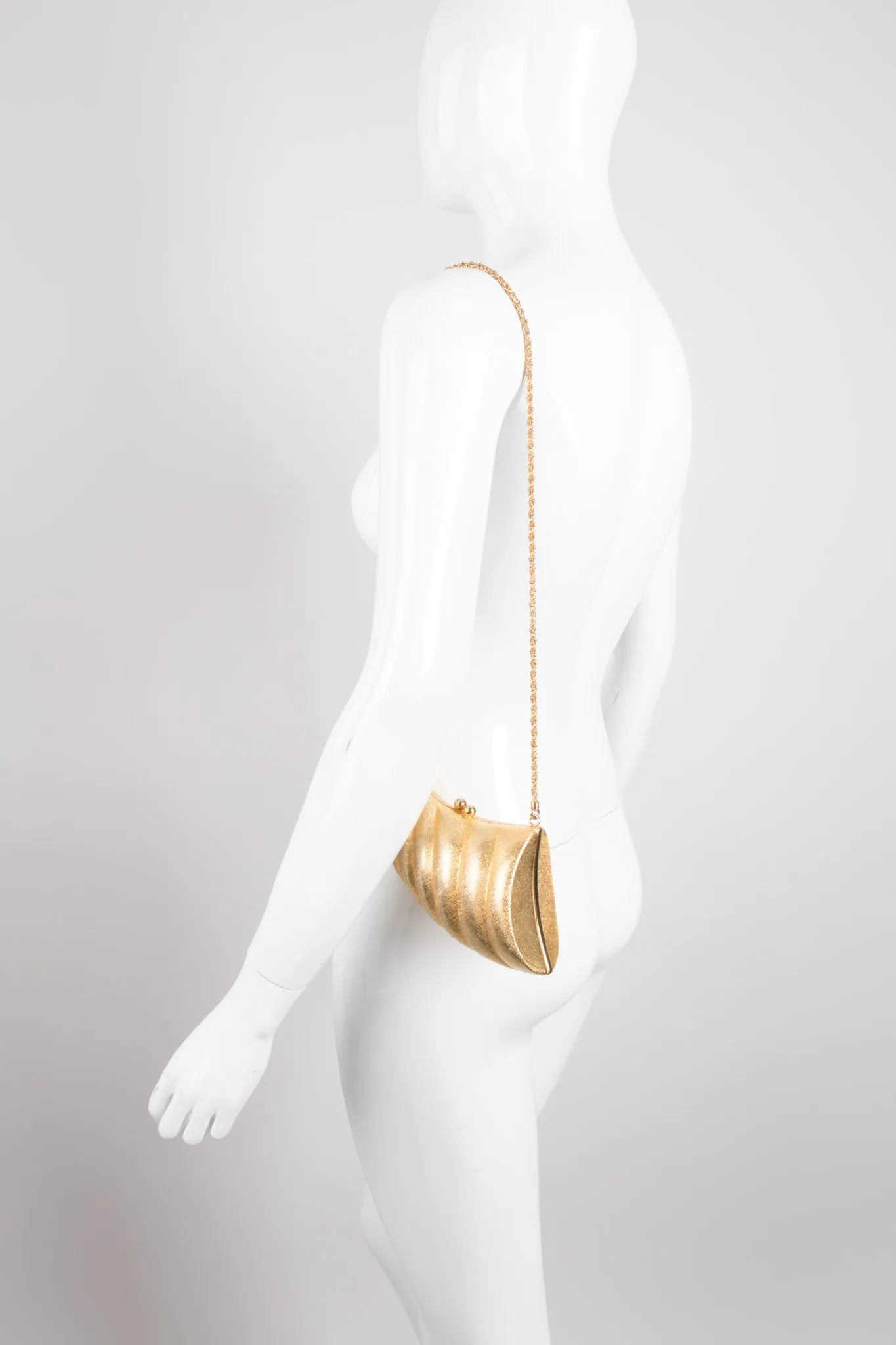 Metal Horn Shell Bag