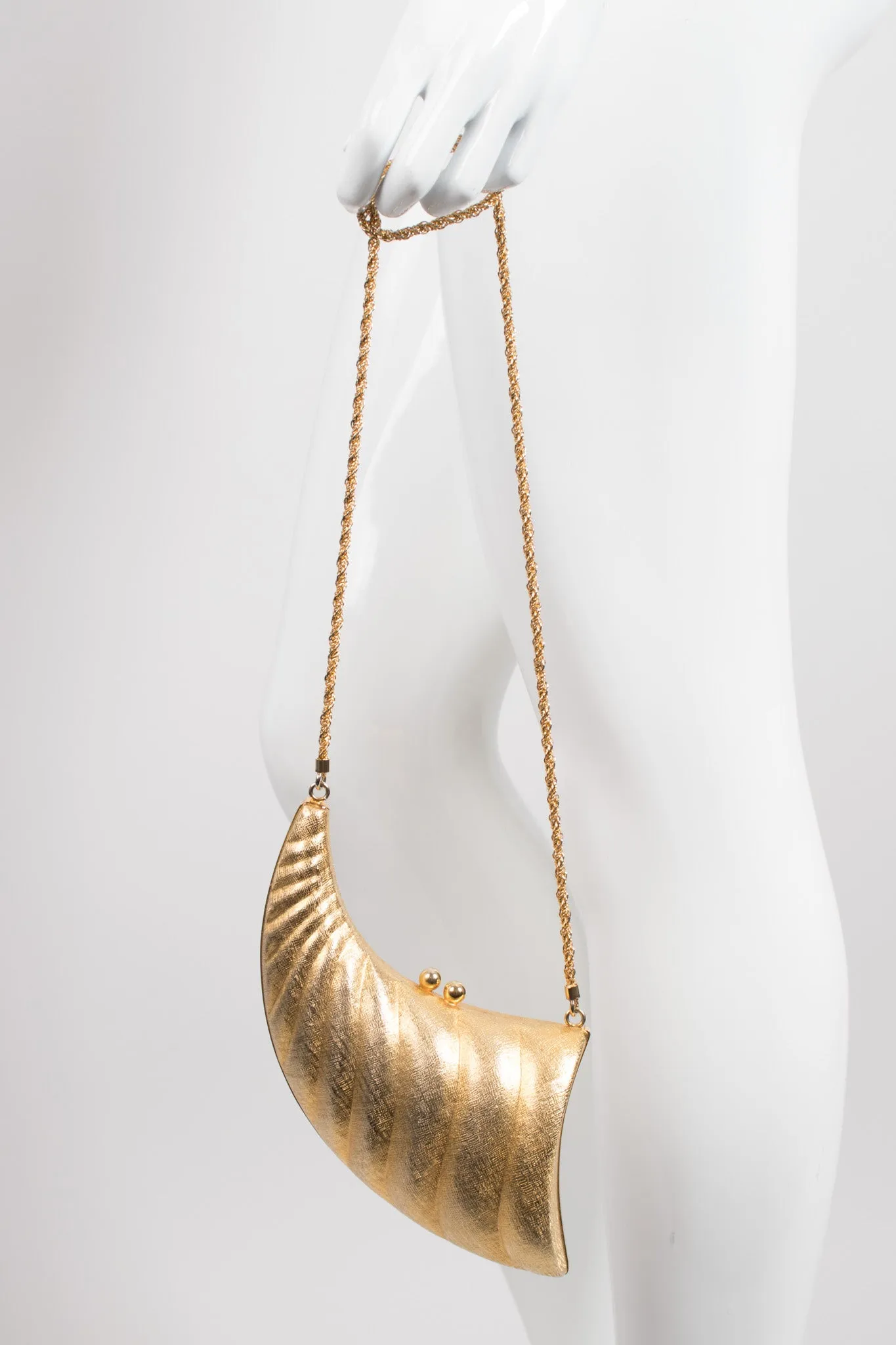 Metal Horn Shell Bag